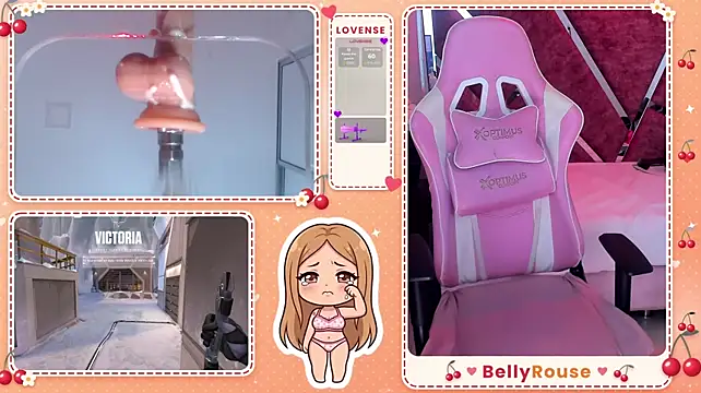 BellyRouse - NIPPLE CAPS + SPANKS+ GIVE MOAN CTL 1 MN