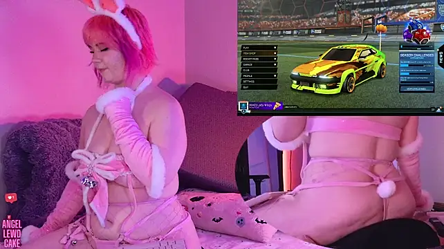 Angel-Lewd-Cake - Fuck machine🩷Doggy position on floor