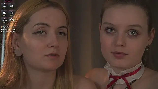 MandaReh - Luna and Lana drool on their boobies