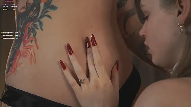 MandaReh - Luna and Lana drool on their boobies