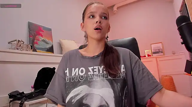 AdalynGlows - fake sperm on boobs