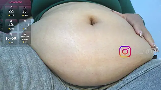 Virtual_charm_ - boobs and belly bounce