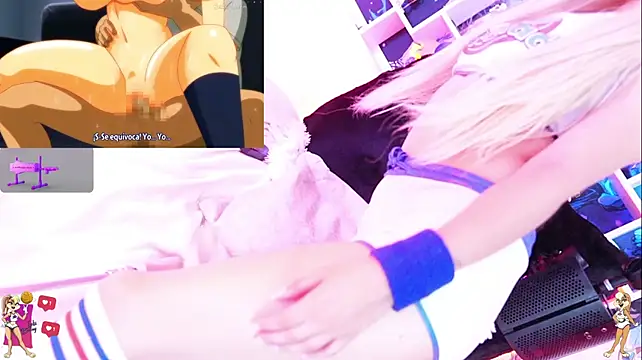 Jinx-- - play fingers on Lola pussy doggy style😈