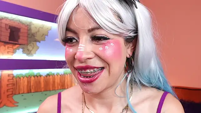 Miss__wanda - destroyed make up cover face whit saliva