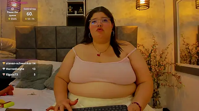 LunaCurby - Boobs out and lick them