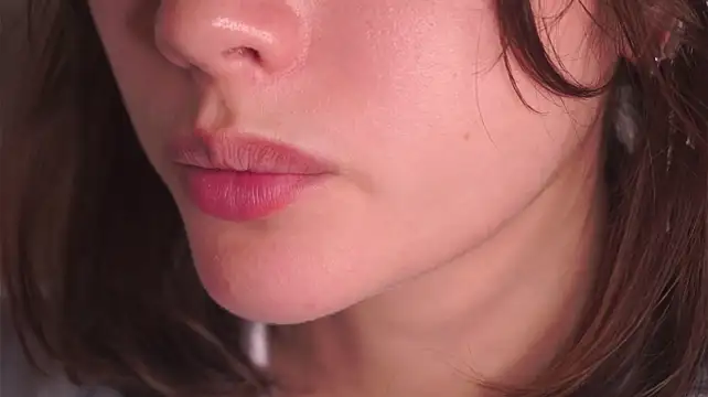 SherryBoone - gently run your fingers over your lips