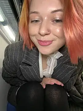 TimesSquare_ - off my wet panties+tank top on train👙😍