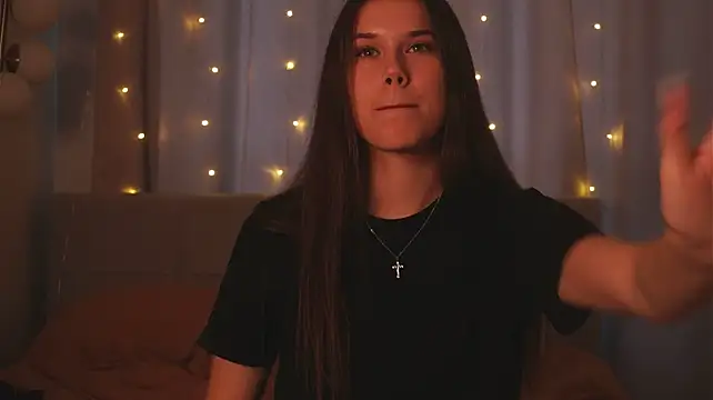 Stasylya - sperm trickles down Mika’s delicate body