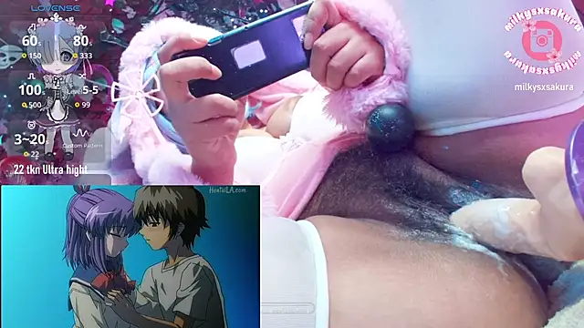 MilkyXSakura - Ctr 6 min + show boobs 🌸