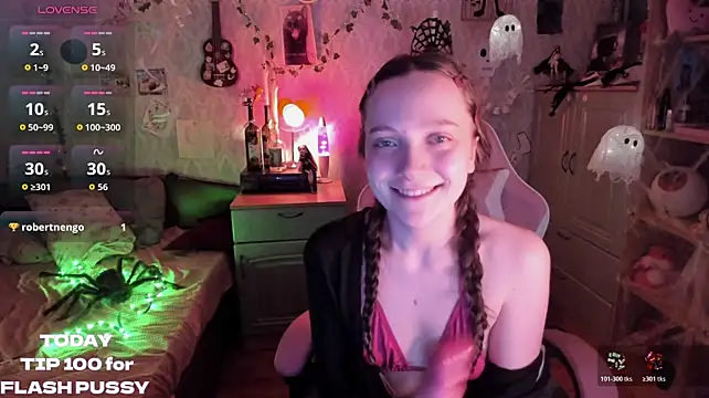 RileyNymph - sucking a dildo head