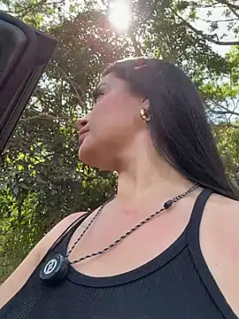 Sara_fun - Two girls naked in car shh risky public
