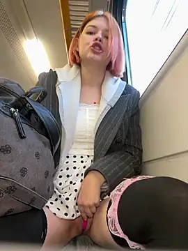 TimesSquare_ - take off top at the train🥵🥵🥵