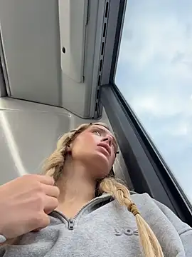 PollyLolly - Spank my naughty ass on the BUS