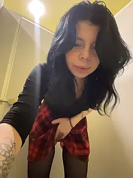 LishuMeow - open door & spank ass loud in MEN's wc