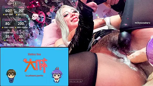 MilkyXSakura - Ctr 9 min machine + big squirt