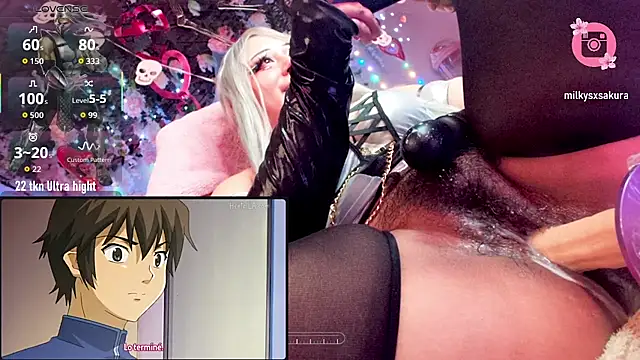 MilkyXSakura - Ctr 9 min machine + big squirt
