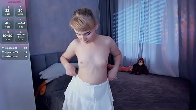 Mine_dream - massahe boobs+eye contact