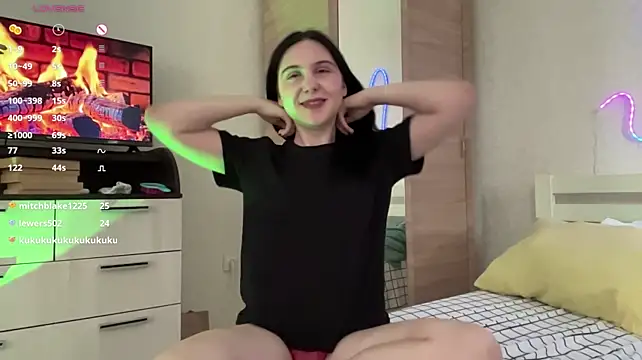 MyraLitterers - flash perky breasts and fondle them
