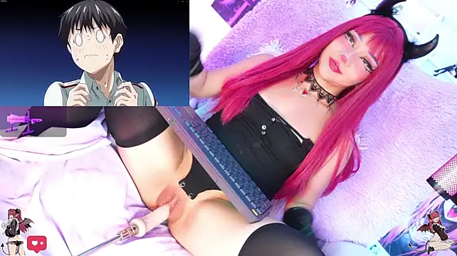 Kira-- - Put gag and nipple shields on Sukubo🤤