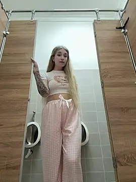 LollyPollly - MASSAGE BOOBS IN MANS WC 🍒🍒🍒