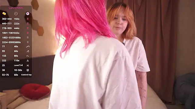 MarilynGasman - Take off bra from under Aurica's Tshirt