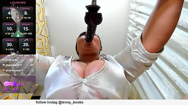 Lenny_boobs - deep throat with spit on the boobs