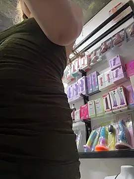 Ariferrero - completely naked in the store + oil