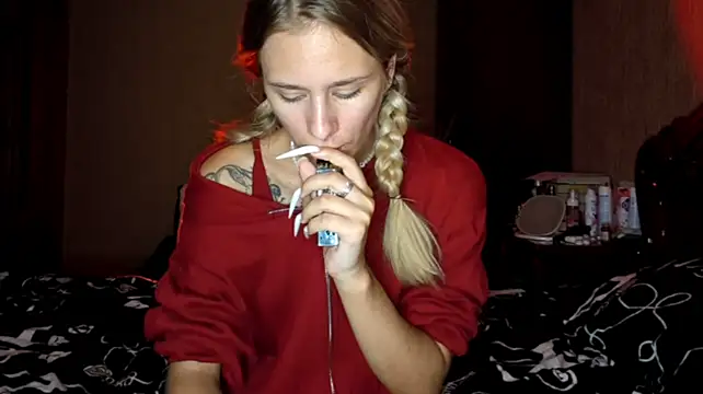 StephaineWiklund - I wanna tease you with my sexy red dress