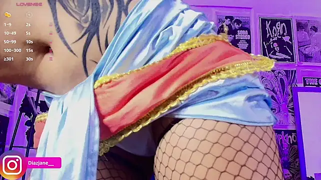 Janediazz - Play my boobs with big squirt domi