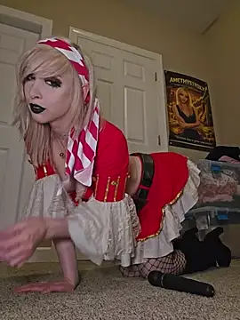 AmethystFoxx - Stretch pussy with thick tentacle dildo