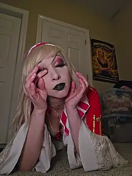 AmethystFoxx - Stretch pussy with thick tentacle dildo