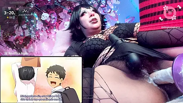MilkyXSakura - Nipple clamps +20 spanks in boobs 🖤