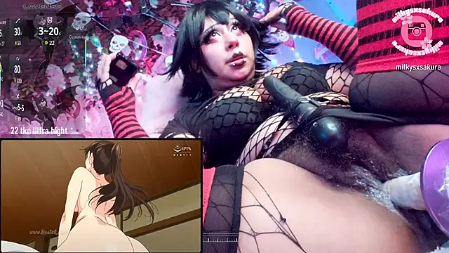 MilkyXSakura - Nipple clamps +20 spanks in boobs 🖤