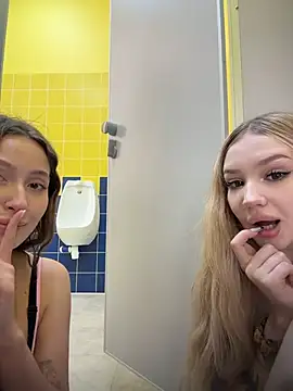 Coconut_milk - Shake naked boobs 2 girls near urinal