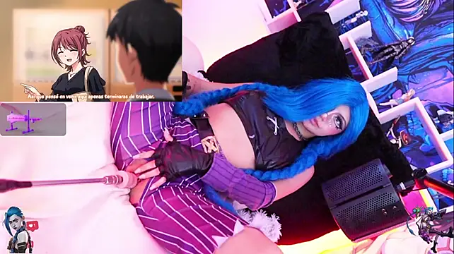 Jinx-- - oil on Jinx's tits 👉👈😈