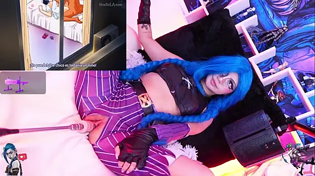 Jinx-- - rebound+ahegao of Jinx's tits🤗
