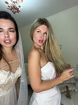 AngelMiaM - BJ 2 dildos in pussys naked