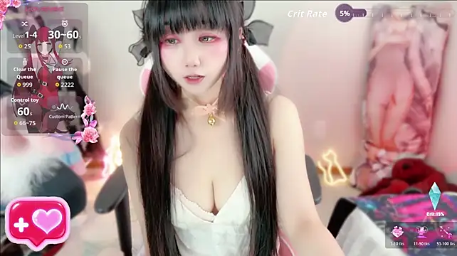 Nanao-velvet - 💗无内黑丝M腿 有小粉