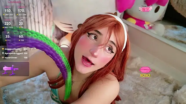 Miia__baker - TENTACLE IN PUSSY + AHEGAO