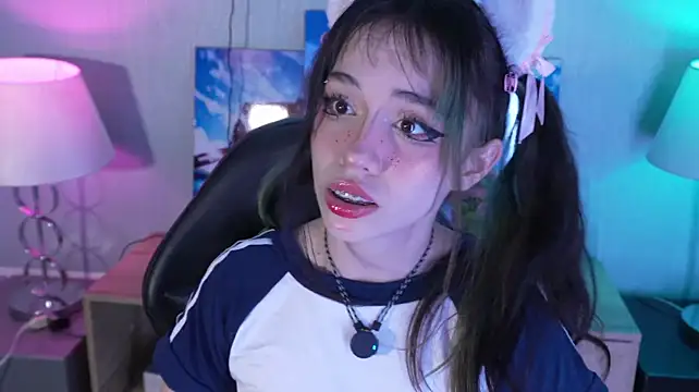 Kitticam - blowjob+saliva and slaps💦