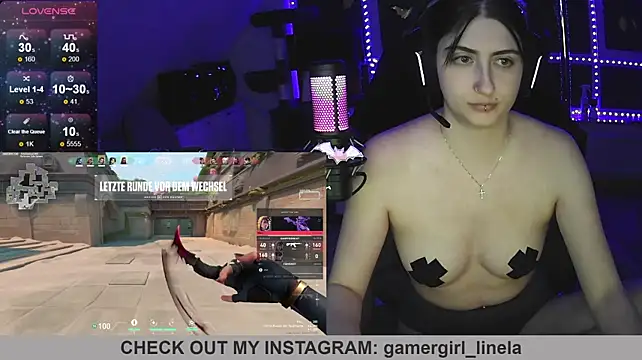 Gamergirl-Linela - LT Gets Oil On Boobs Video