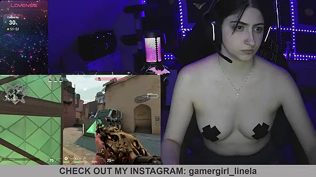 Gamergirl-Linela - LT Gets Oil On Boobs Video