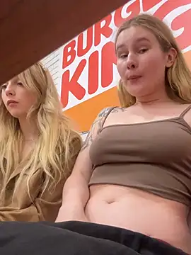SiaLater - both girl show pussy on chair bk
