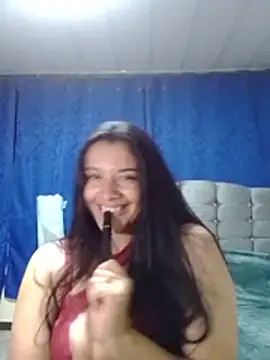 Little-rose - Oiled tits and dildo