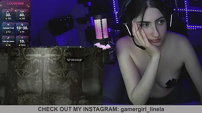 Gamergirl-Linela - LT Gets Dildo Blowjob Video