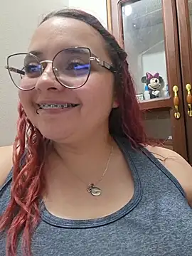CURVY-HORNY - Sucking a dildo