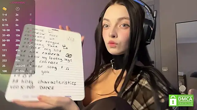 ReikoBartone - Goal - eye contact + lick finger!