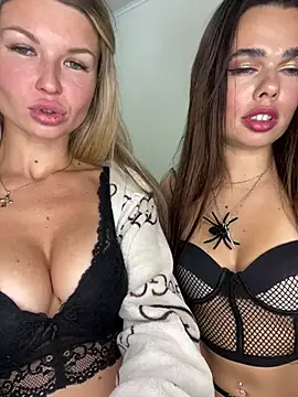 AngelMiaM - BJ 2 dildos in pussys naked