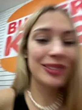 Blonde_exe - topless on chair among people at bk