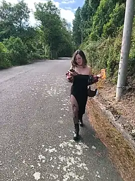 VALELUXX - Show tits on the road 🔥😈🎃